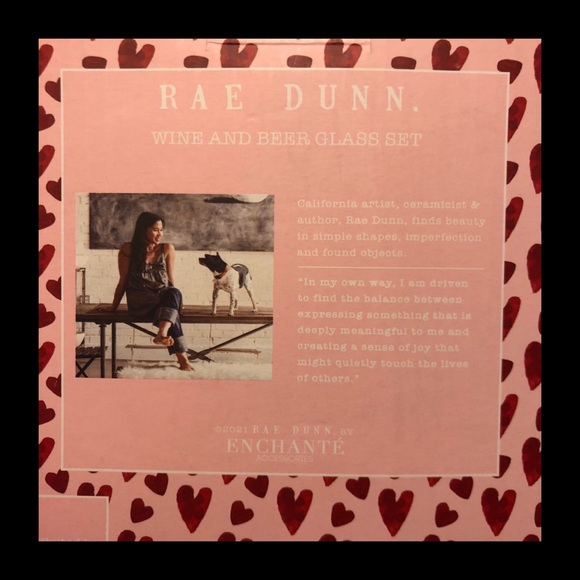 NIB Rae Dunn Wine and Beer Glass Set - Picture 6 of 8